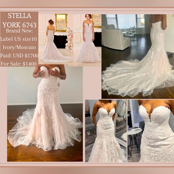Brand New Stella York 6743 (Size 10) No Alterations